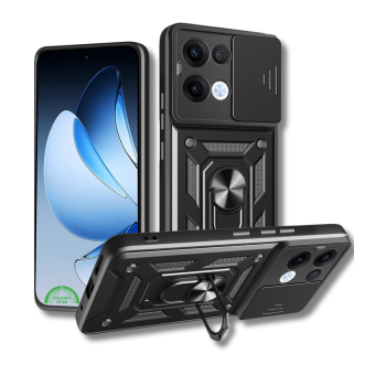 Hoesje voor Oppo Reno 13 5G Zwart Shockproof stevige sluiting