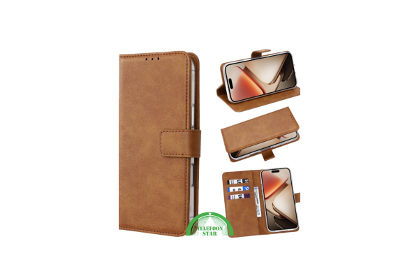 Bookcase Hoesje voor Oppo Reno 14 5G Bruin