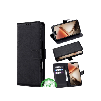 BookCase ProtectCover Zwart voor Oppo Reno 14F