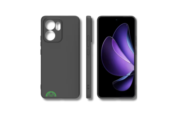 Zwart Hoesje voor Oppo Reno 14 F Silicone Slank