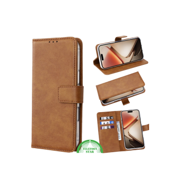 BookCase ProtectCover bruin voor Oppo Reno 14F