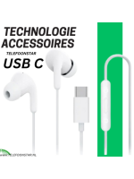 Oordopjes Kraakhelder Geluid en Perfecte Pasvorm Witte Type-C In-Ear