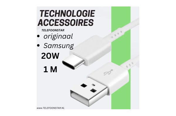 Originele Samsung Oplaadkabel Bulk (USB-C) – 1m Wit – Snel en Veilig Opladen