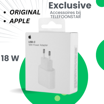 Originele Apple 20W USB-C Power Adapter – Snelle en Veilige Oplader voor iPhone en iPad
