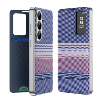 Samsung Galaxy S26 Paars Smart View Boekcase Hoesje Met Dagelijkse slijtage Stof
