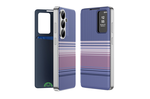 Samsung Galaxy S26 Paars Smart View Boekcase Hoesje Met Dagelijkse slijtage Stof