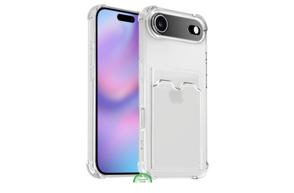 Transparant Hoesje met Kaartvak voor iPhone 17 Air – Bescherming & Functionaliteit Silicone Slank | Telefoonstar