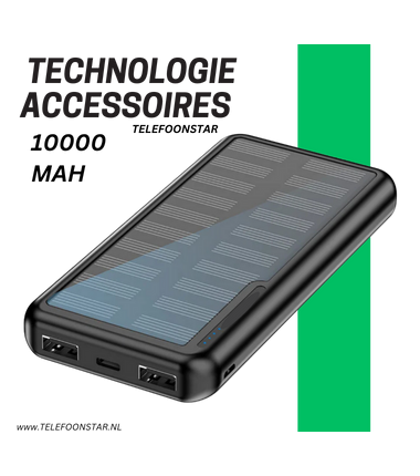 Solar Powerbank 20.000 mAh – Altijd Stroom Voor Onderweg