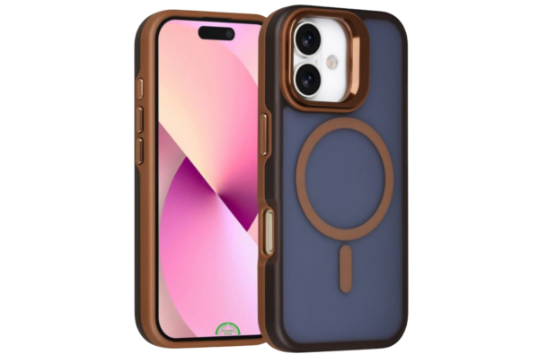 Hoesje voor iPhone 17 Premium DualTone MagSafe Backcover met Extra Grip &ndash; Dusty Bronze