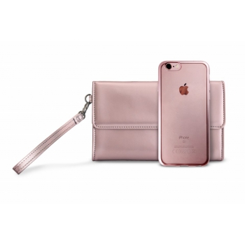 iPhone 6/6S Siliconen Cover + Clutch
