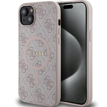 iPhone 15 MagSafe Hoesje | Guess Hoesje | Roze