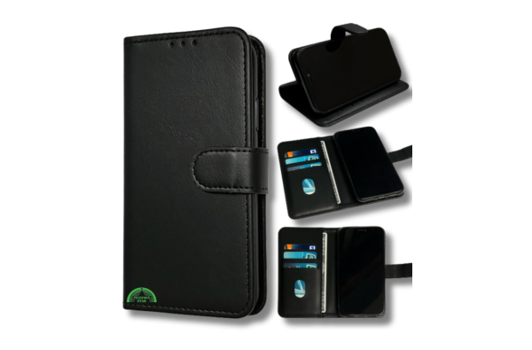 Bookcase Hoesje voor Xiaomi Redmi A3 Zwart Magnetische sluiting