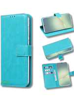 Bookcase Hoesje voor Xiaomi Redmi A3 Turquoise Magnetische sluiting