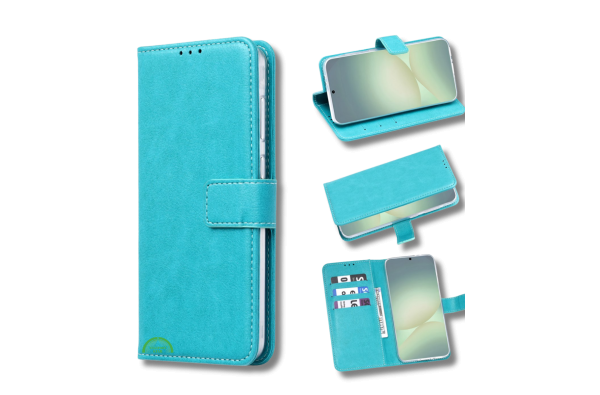 Bookcase Hoesje voor Xiaomi Redmi A3 Turquoise Magnetische sluiting