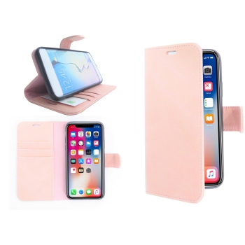 Iphone XS KunstLeer roze