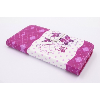 iPhone 7 ‘Roze Vlinder’ Print Eco-Leer Hoesje
