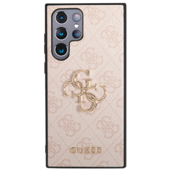 Samsung Galaxy S23 Ultra Hoesje Guess Roze met Goud