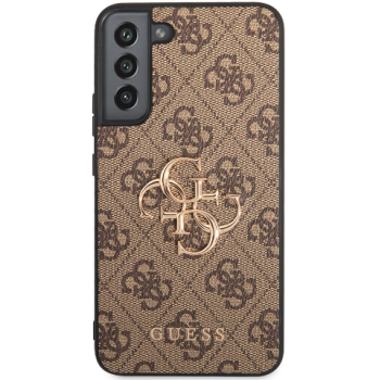 Samsung Galaxy S23+ Hoesje Guess Bruin met Goud