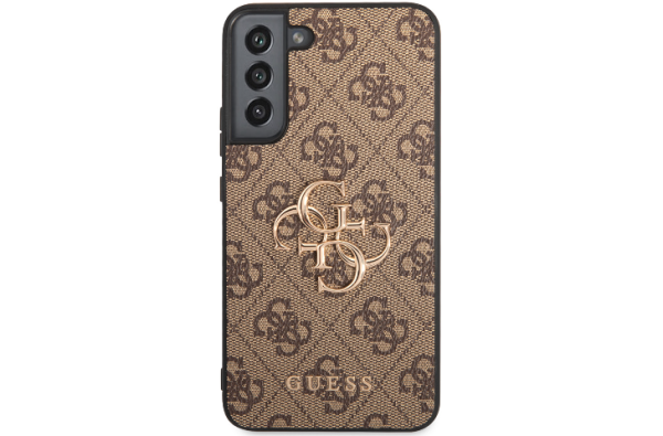 Samsung Galaxy S23 Hoesje Guess Bruin met Goud