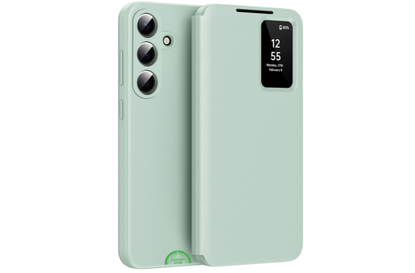 Samsung Galaxy S26 Plus Fresh Mint Bookcase Hoesje Lichtgroen Smart View Wallet Case