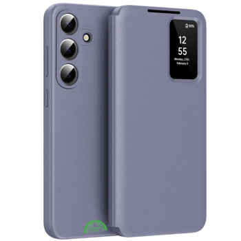 Samsung Galaxy S26 Plus Lavender Shield Bookcase Hoesje Paars Luxe Smart View Cover