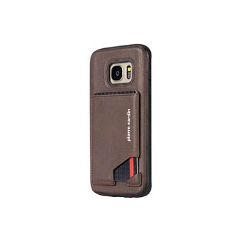 Samsung Galaxy S7 Edge Origineel Luxe Back Cover Pas 100% Leer Donker Bruin