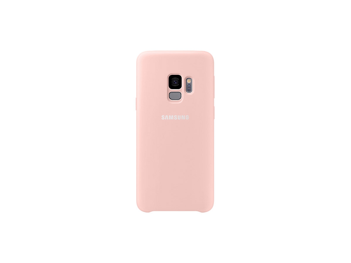 Samsung Galaxy S9 silicone achterkant hoesje in licht roze - Telefoonstar