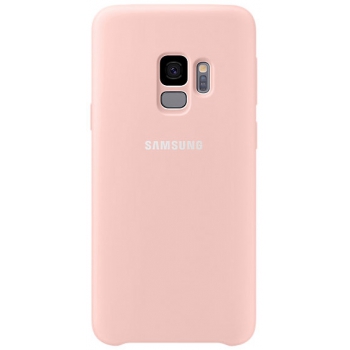 Originele Samsung Galaxy S9 silicone achterkant hoesje in licht roze