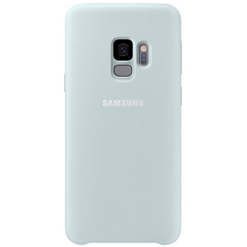 Originele Samsung Galaxy S9 silicone achterkant hoesje in licht blauw