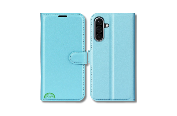 Hoesje voor Samsung Galaxy A56 Lichtblauwe Bookcase Sterke magnetische sluiting