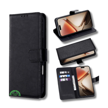 Hoesje voor Samsung A56 Zwart Bookcase Magnetisch met Pasjeshouder