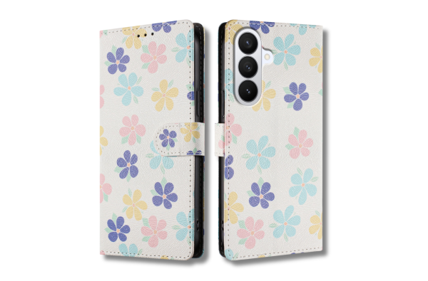 Samsung Galaxy S26 Bookcase Hoesje met Bloemenprint Stijlvolle Bescherming met Wallet Functie
