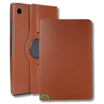 Hoesje voor Samsung A11 Plus Bruin Bookcase met Kickstand Slank licht en stevig