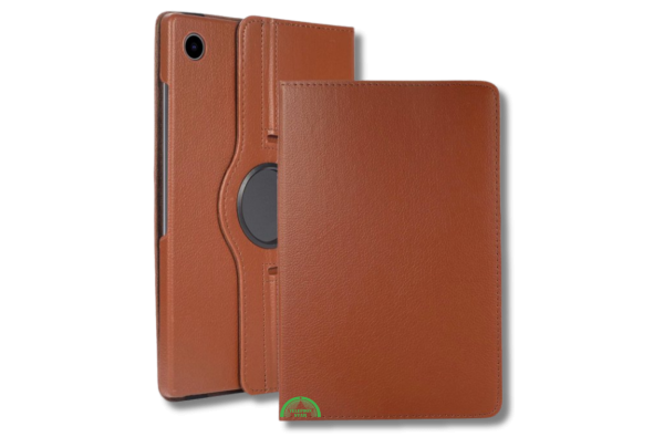 Hoesje voor Samsung A9 Plus Bruin Bookcase met Kickstand Slank licht en stevig