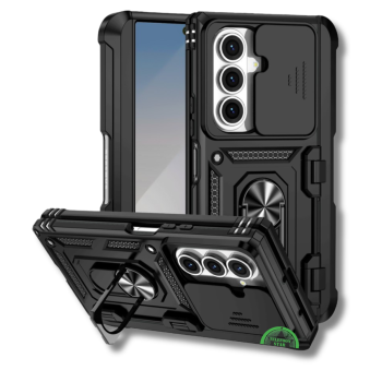 Samsung Galaxy Z Fold 7 Hoesje Met Ringhouder Cameraslider En Scharnierbescherming