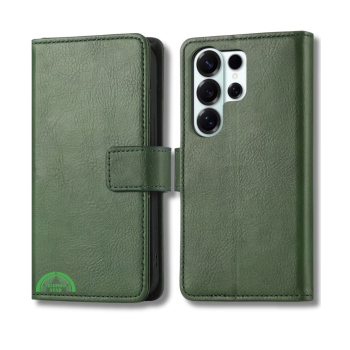 Hoesje voor Samsung Galaxy S26 Ultra Bookcase Groen Maximale Bescherming Perfecte Pasvorm