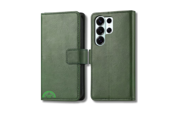 Hoesje voor Samsung Galaxy S26 Ultra Bookcase Groen Maximale Bescherming Perfecte Pasvorm
