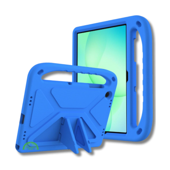 Hoesje voor Samsung A11 Plus Blauw Kids Shockproof Met Handgreep en Kickstand