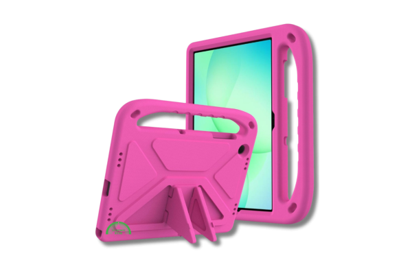 Hoesje voor Samsung A9 Plus Roze Kids Shockproof Met Handgreep en Kickstand