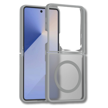 Samsung Galaxy Z Flip 7 Frosted Armor MagSafe Hoesje Grijs