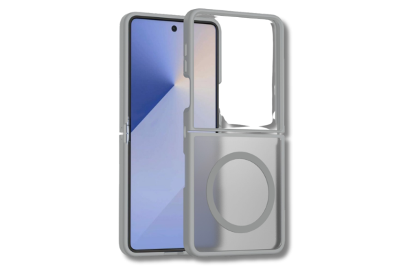 Samsung Galaxy Z Flip 7 Frosted Armor MagSafe Hoesje Grijs