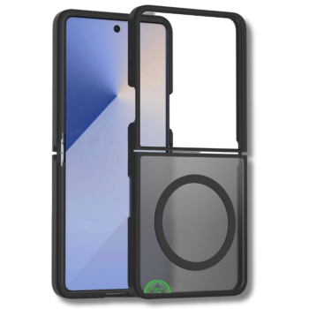 Samsung Galaxy Z Flip 7 Frosted Armor MagSafe Hoesje Zwart