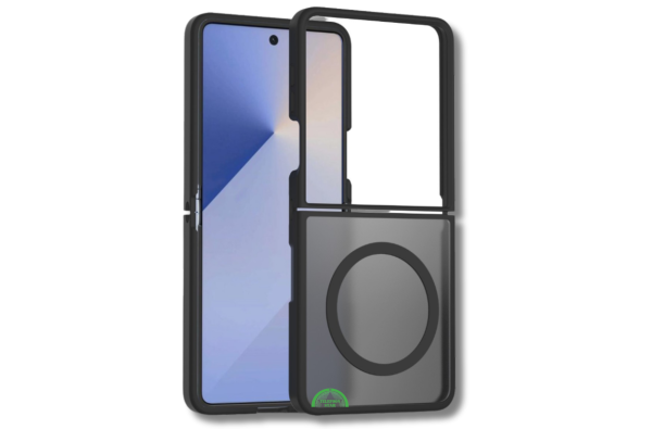 Samsung Galaxy Z Flip 7 Frosted Armor MagSafe Hoesje Zwart