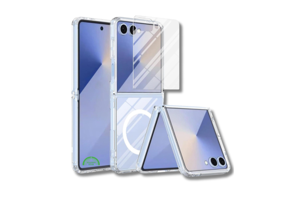 Samsung Galaxy Z Flip 7 Frosted Armor MagSafe Hoesje Transparant