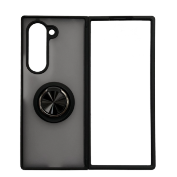 Samsung Galaxy Z Fold 7 Matt Ring Armor Hoesje Zwart