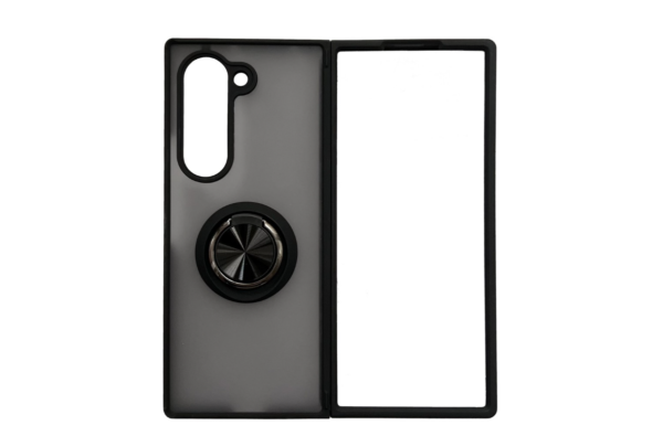 Samsung Galaxy Z Fold 7 Matt Ring Armor Hoesje Zwart
