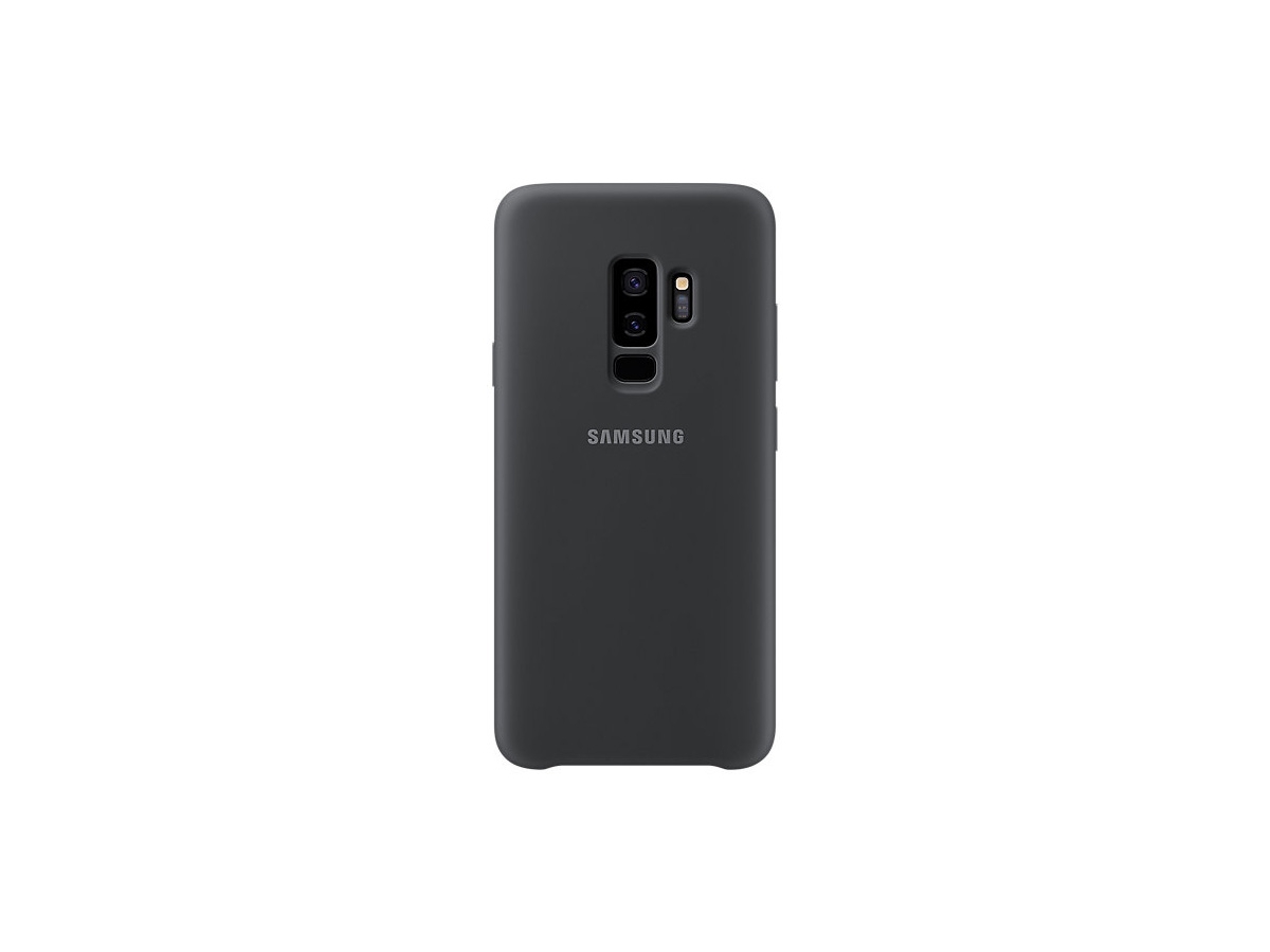 binnen Materialisme Profetie Originele Samsung Galaxy S9+ silicone achterkant hoesje in zwart -  Telefoonstar