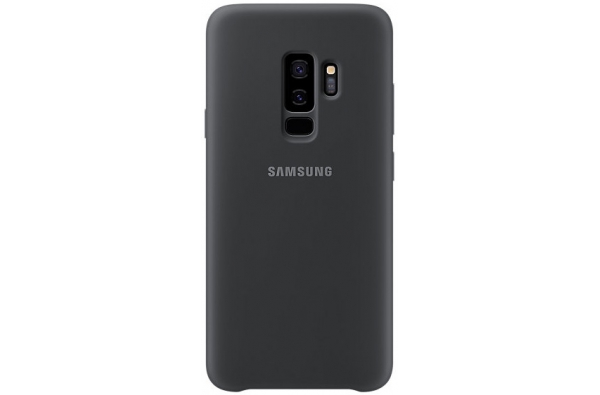 Originele Samsung Galaxy S9+ silicone achterkant hoesje in zwart