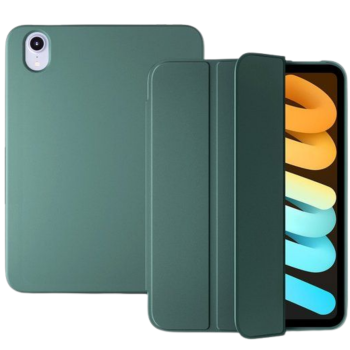iPad Mini 6 Silicone Smart Cover Groen met Standfunctie
