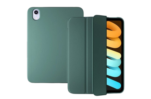 iPad Mini 6 Silicone Smart Cover Groen met Standfunctie